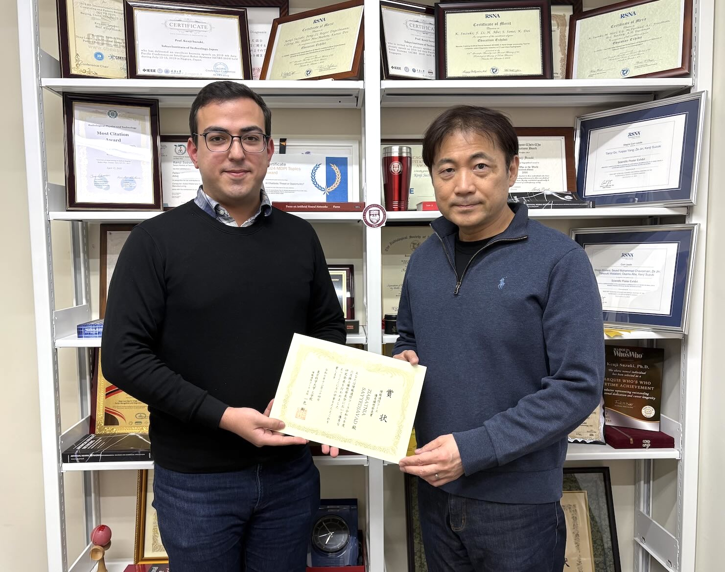 Javadくんが優秀発表賞を受賞しました