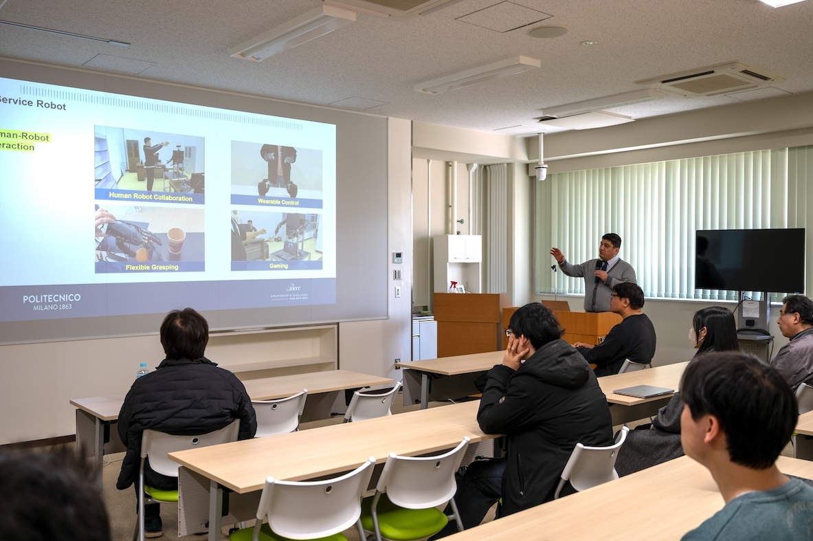 ミラノ工科大学の研究者のラボ訪問