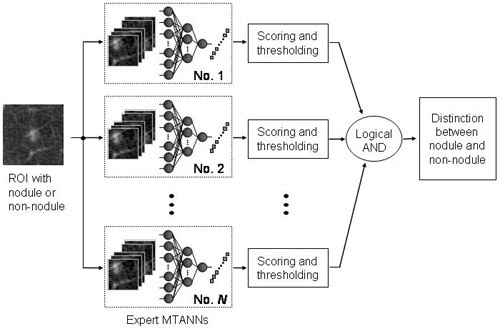 Computerized Detection of Lung Nodules in Low-Dose CT, Part II: Usefulness of Multiple Massive-Training Artificial Neural Networks (Multi-MTANNs)